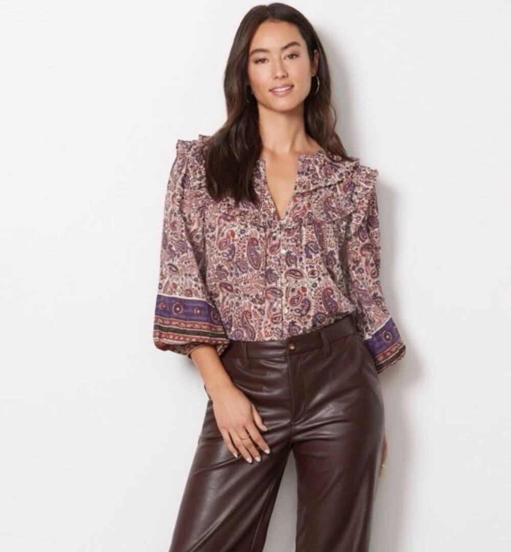 Cleobella Samara Blouse in Laurel fall floral Small